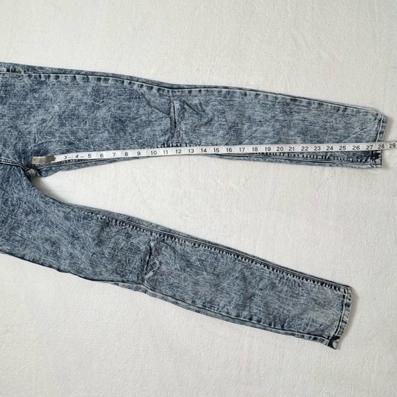 Pistola Acid Wash Skinny Jeans High Rise Distressed Size 26 - Picture 14 of 14